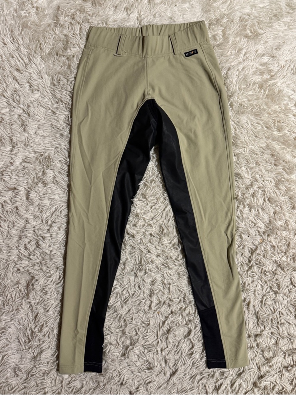 Women’s Small Tan Kerrits Full Seat Horseback Riding Tights Breeches. Good Cond. - Picture 2 of 6